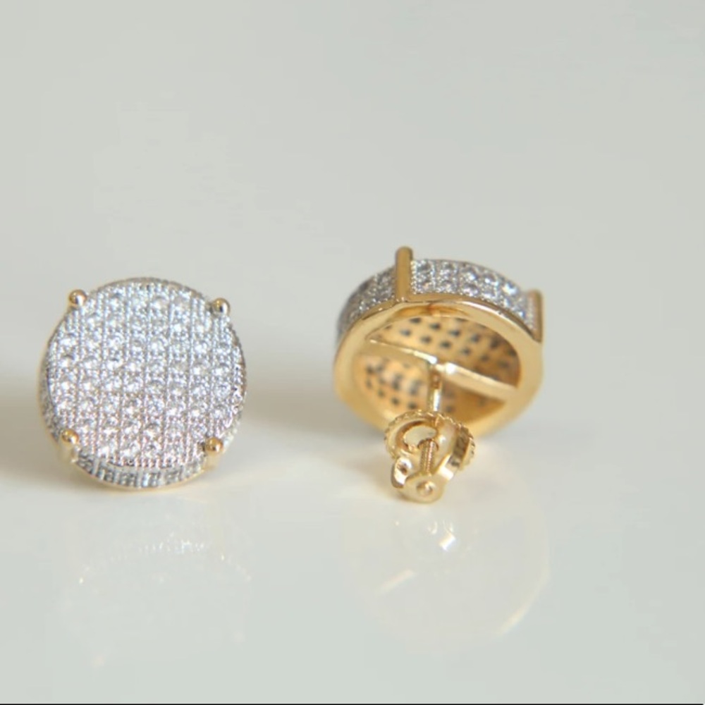 New! Sterling Micro-Paved Stud Earrings - Picture 7 of 9